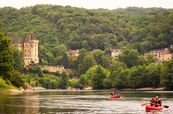 Location de canoës et de kayaks sur la Dordogne